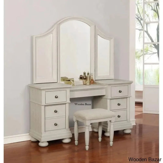 Blaire Vanity Dressing Table With Mirror And Stool