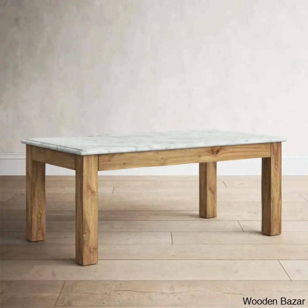Blanfordz Stone Top Coffee And Center Table