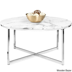 Breiony Coffee And Center Table Chrome