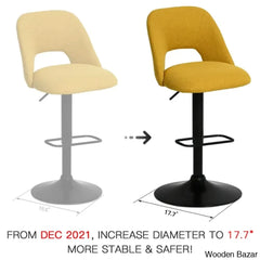 Bridgettec Swivel Adjustable Height Counter And Bar Stool (Set Of 2)