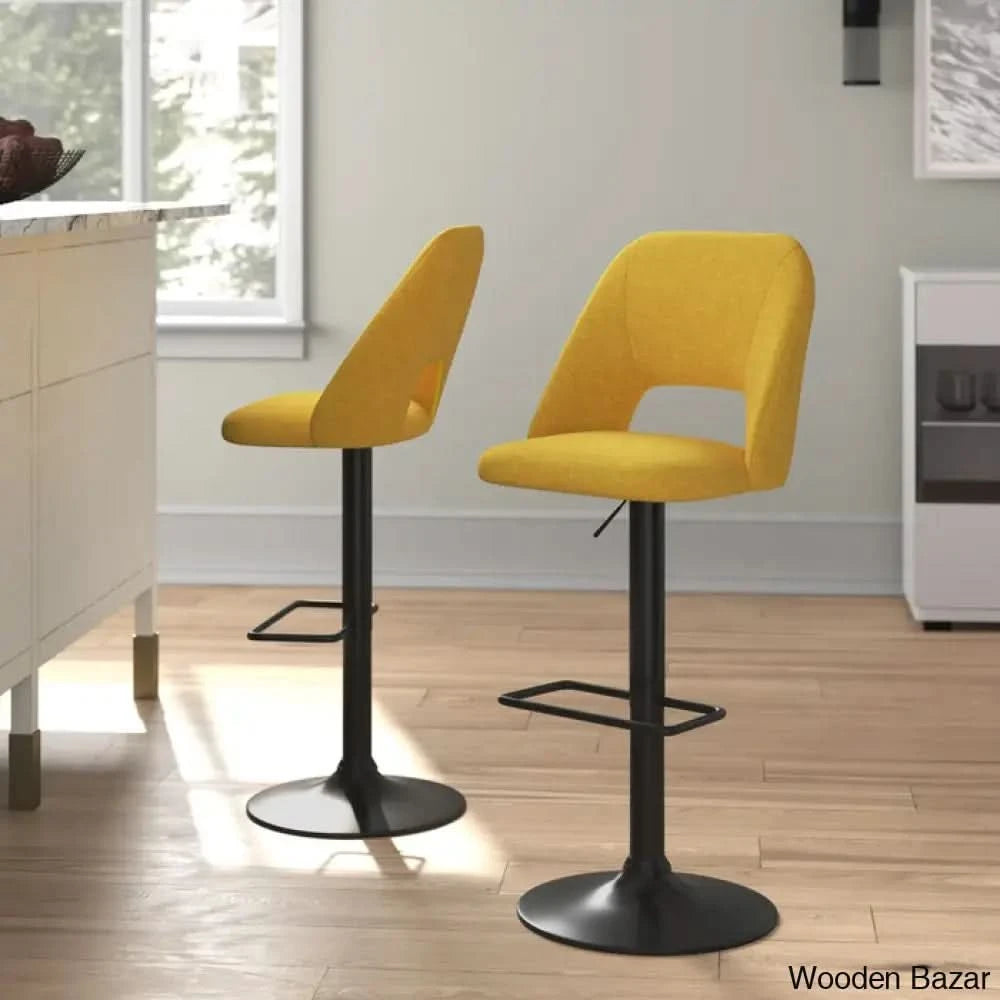 Bridgettec Swivel Adjustable Height Counter And Bar Stool (Set Of 2)