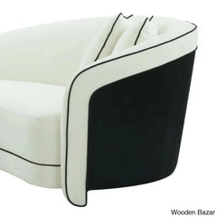 Velvet Curved Sofa-7