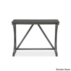 Bryce New 2 Seater Wooden Trestle Dining Set - Bazar