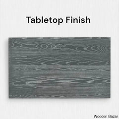 Burdette New 6 Seater Trestle Dining Set - Wooden Bazar