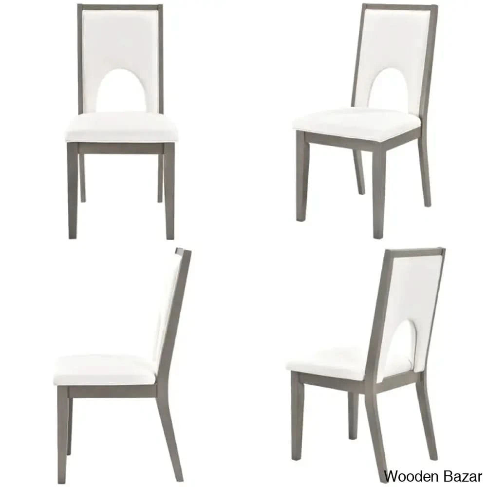 Burle Wooden 6 Seater Trestle Dining Table Set - Bazar