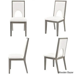 Burle Wooden 6 Seater Trestle Dining Table Set - Bazar