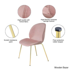 Cady 4 Seater Double Pedestal Dining Table Set - Wooden Bazar