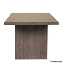 Cady 4 Seater Double Pedestal Dining Table Set - Wooden Bazar