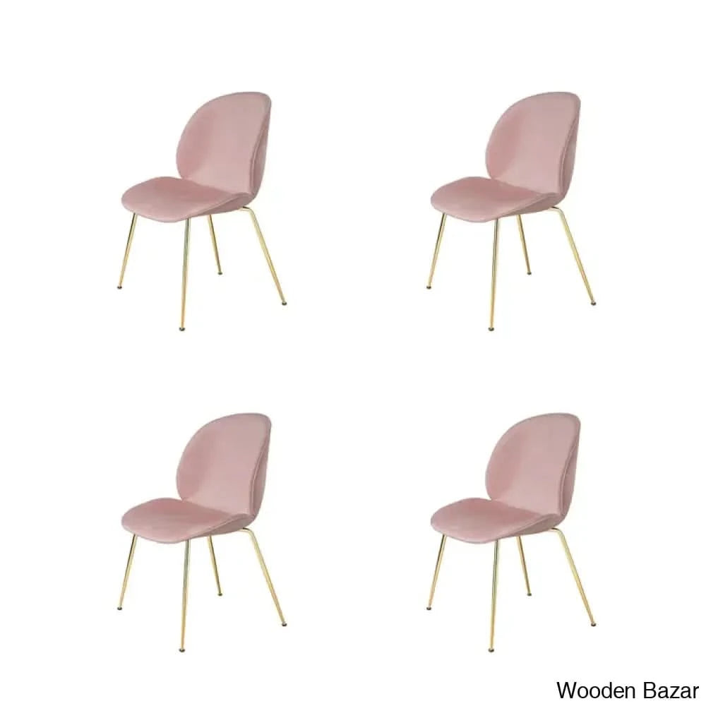 Cady 4 Seater Double Pedestal Dining Table Set - Wooden Bazar