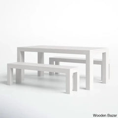 Cady 6 Seater Teak Wood Solid Dining Set - Wooden Bazar