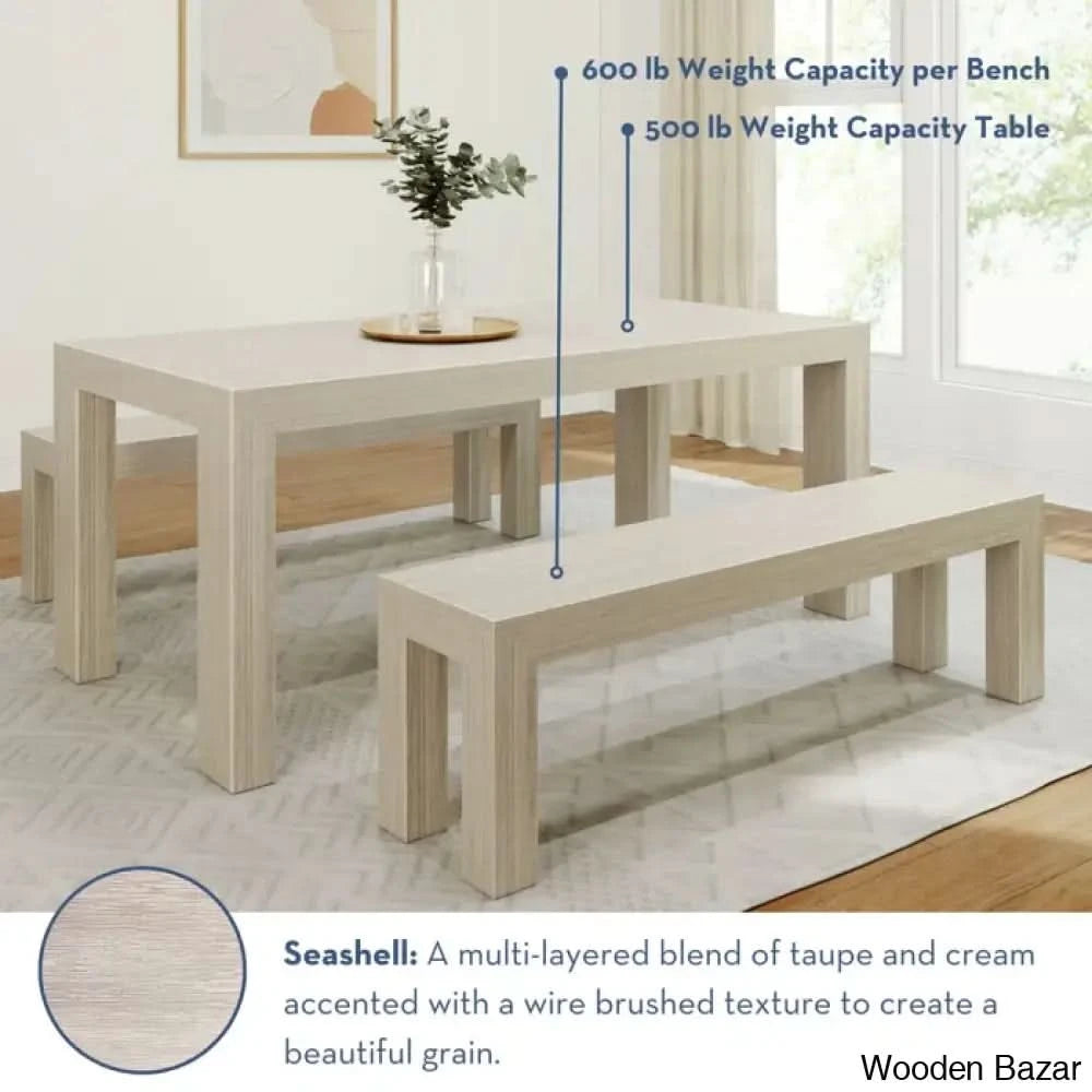 Cady 6 Seater Teak Wood Solid Dining Set - Wooden Bazar