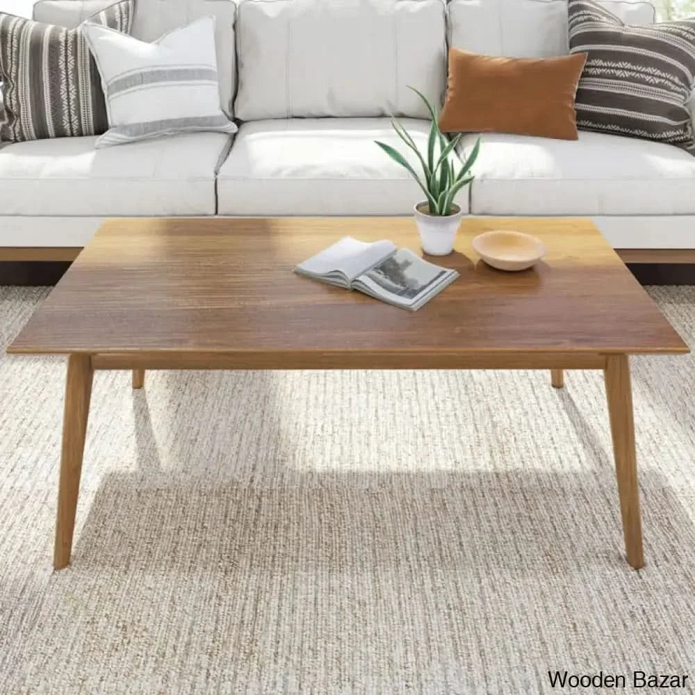 Cantonei Solid Wood Single Coffee And Center Table