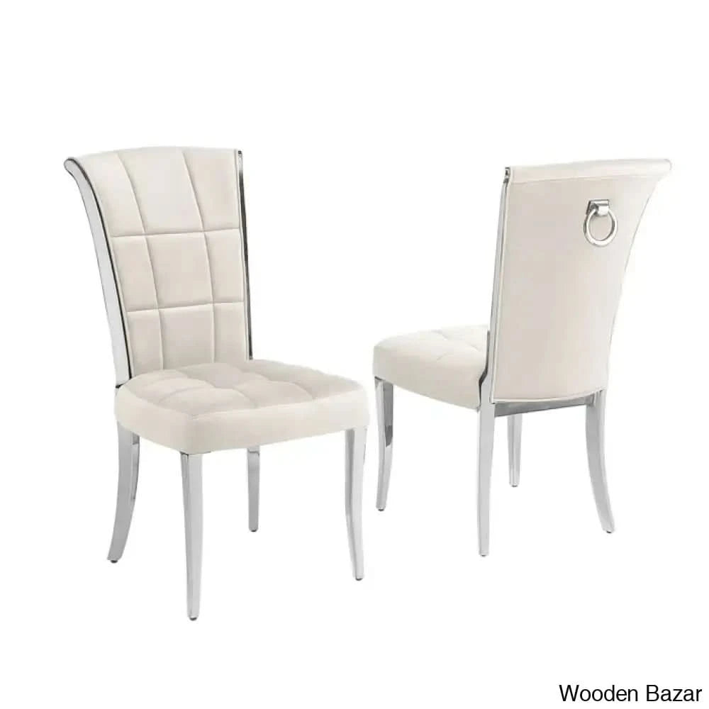 Carlot Latest Marble Top Pedestal Dining Set - Wooden Bazar