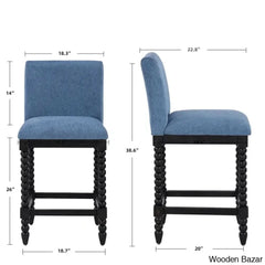 Carollyne Swivel 26’’ High Modern Farmhouse Turned Leg Beaded Counter And Bar Stool