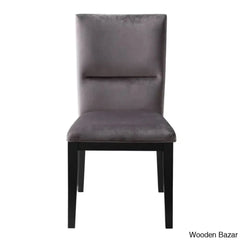 Caron 4 Seater Glass Top Pedestal Dining Set - Wooden Bazar