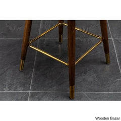 Carrazcox Upholstered Counter And Bar Stool With Solid Wood Frame (Set Of 2)