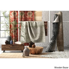 Cassius Solid Wood Single Drum Coffee Table Center Table