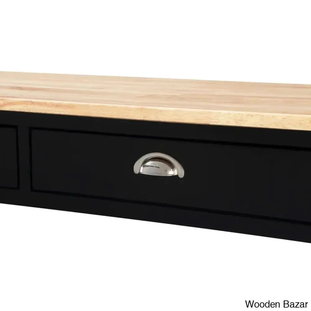 Celia 45āā Kitchen Cart With Butcher Block Top And Locking Wheels Trolley Cart Cabinet Kitchen