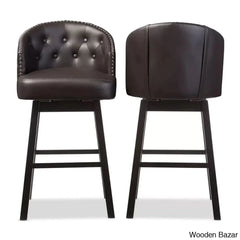 Chaimz Upholstered 30.62’’ Counter Stool With Solid Wood Frame (Set Of 2)