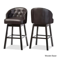 Chaimz Upholstered 30.62’’ Counter Stool With Solid Wood Frame (Set Of 2)