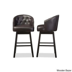 Chaimz Upholstered 30.62’’ Counter Stool With Solid Wood Frame (Set Of 2)