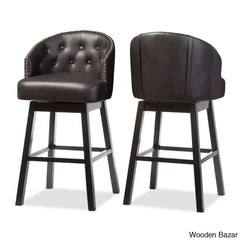 Chaimz Upholstered 30.62’’ Counter Stool With Solid Wood Frame (Set Of 2)