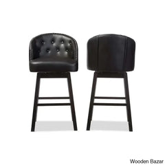 Chaimz Upholstered 30.62’’ Counter Stool With Solid Wood Frame (Set Of 2)