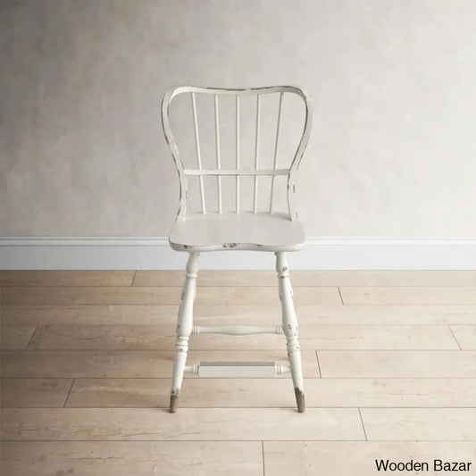 Chamberlainc Swivel 24’’ Counter And Bar Stool White / (29.75’’ Seat Height)