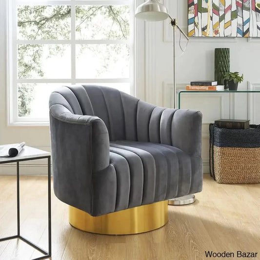 Swivel Barrel Chair