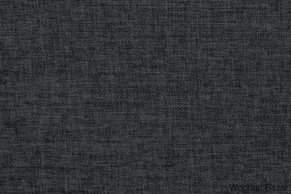 Charlotte Elegant Black Polyfiber Convertible Sofa Bed With Wooden Legs