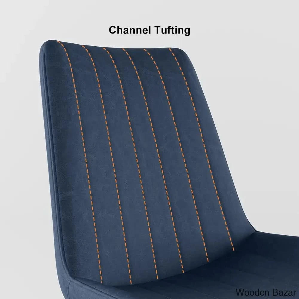 Chet Modern Gray Dining Chairs Set Of 2 Upholstered Pu Leather