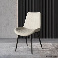 Chet Modern Gray Dining Chairs Set Of 2 Upholstered Pu Leather