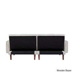 Cheter Modern Convertible 3 Seater Tufted Futun Bed - Wooden Bazar