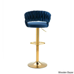 Christalo Swivel Upholstered Adjustable Height Counter And Bar Stool With Metal Frame (Set Of 2)