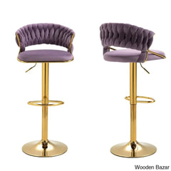 Christalo Swivel Upholstered Adjustable Height Counter And Bar Stool With Metal Frame (Set Of 2)