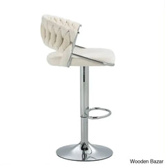 Christalo Swivel Upholstered Adjustable Height Counter And Bar Stool With Metal Frame (Set Of 2)