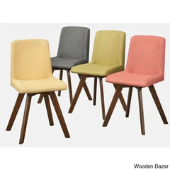 Clemency Modern 4 Seater Dining Table Set - Wooden Bazar