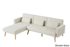 Convertible Sectional Sofa Sleeper Left Facing L-Shaped Counch For Living Room