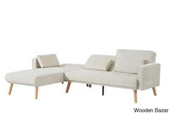 Convertible Sectional Sofa Sleeper Left Facing L-Shaped Counch For Living Room