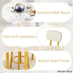 Corol Stylish 4 Seater Kitchen & Dining Room Set With Stools