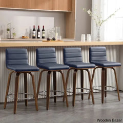 Corria Swivel Upholstered Counter & Bar Stool (Set Of 3)