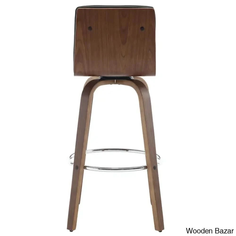 Corria Swivel Upholstered Counter & Bar Stool (Set Of 3)