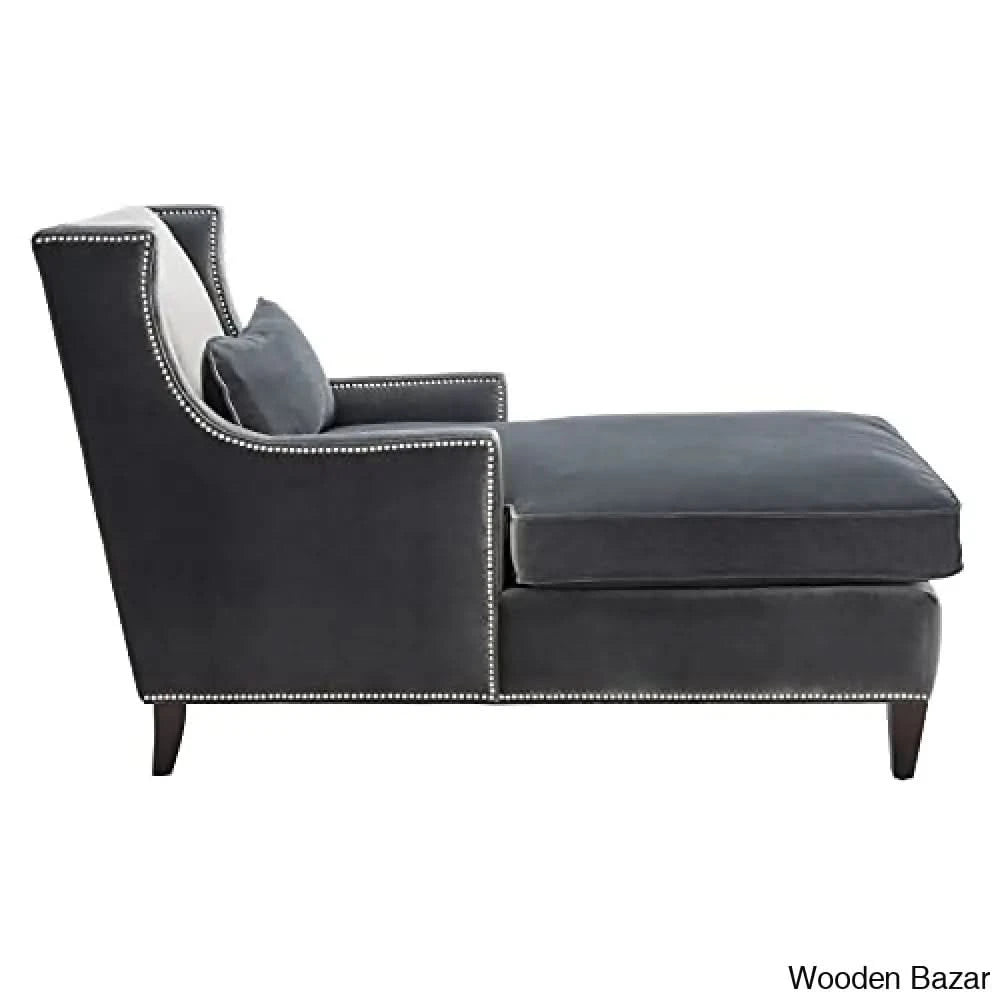 Studded lounge Sofa Chair Only with extremely well fabric.