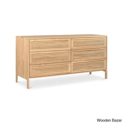 Crafted Comfort Teeda 6-Drawer Chest Spacious Elegant Storage With Timeless Design