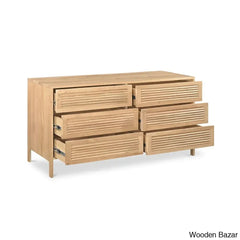 Crafted Comfort Teeda 6-Drawer Chest Spacious Elegant Storage With Timeless Design