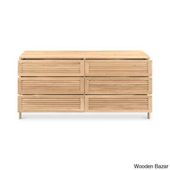 Crafted Comfort Teeda 6-Drawer Chest Spacious Elegant Storage With Timeless Design