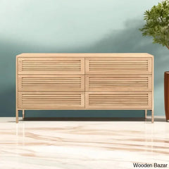 Crafted Comfort Teeda 6-Drawer Chest Spacious Elegant Storage With Timeless Design