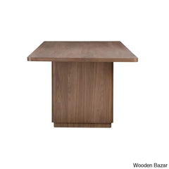 Crane Round Off Dining Table For Modern Spaces - Wooden Bazar