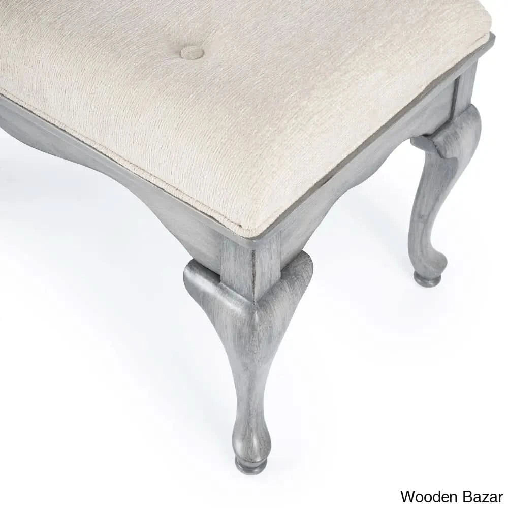 Daena Modern Grace Upholstered Bench - Wooden Bazar