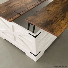 Dahlquisto Farmhouse Square Storage Coffee And Center Table With Hinged Lift Top